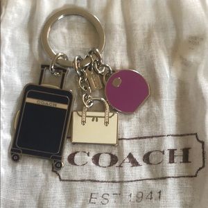 Coach Luggage Travel Purse Charm Keychain NWOT